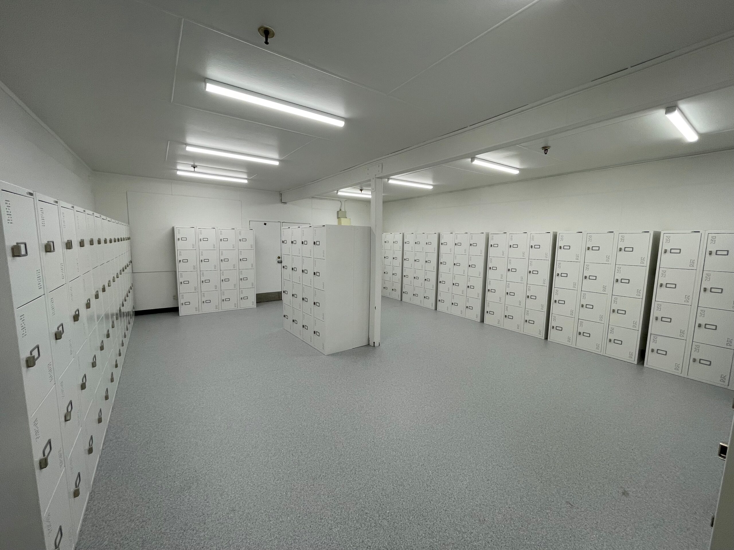 New staff changing room and locker area at NZ Bus depot
